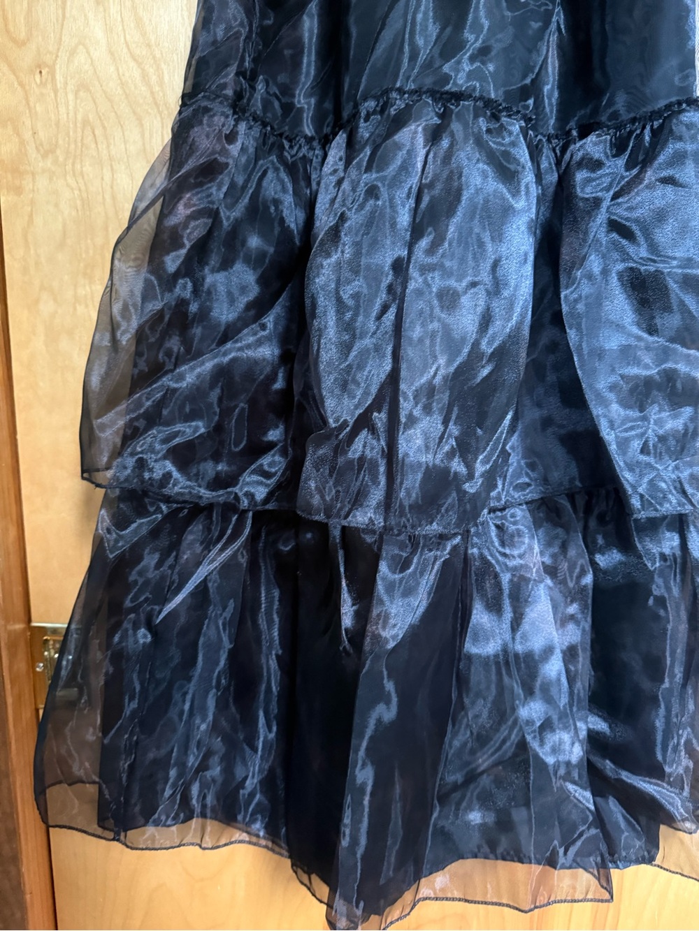 NWOT Child Large Wednesday Addams Prom Dress Halloween Costume Rave’N Dance - Picture 15 of 16